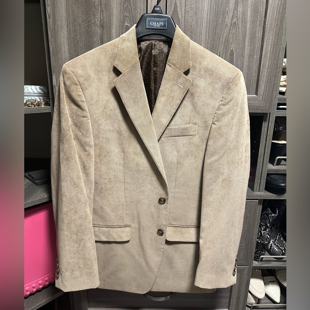 Chaps Suede Sportscoat 40R